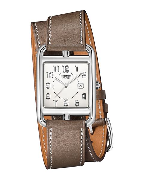 vintage hermes watches cape cod with stainless links on band|used hermes cape cod for sale.